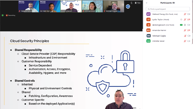 Screenshot of Dom Glavach's presentation on Cloud Security