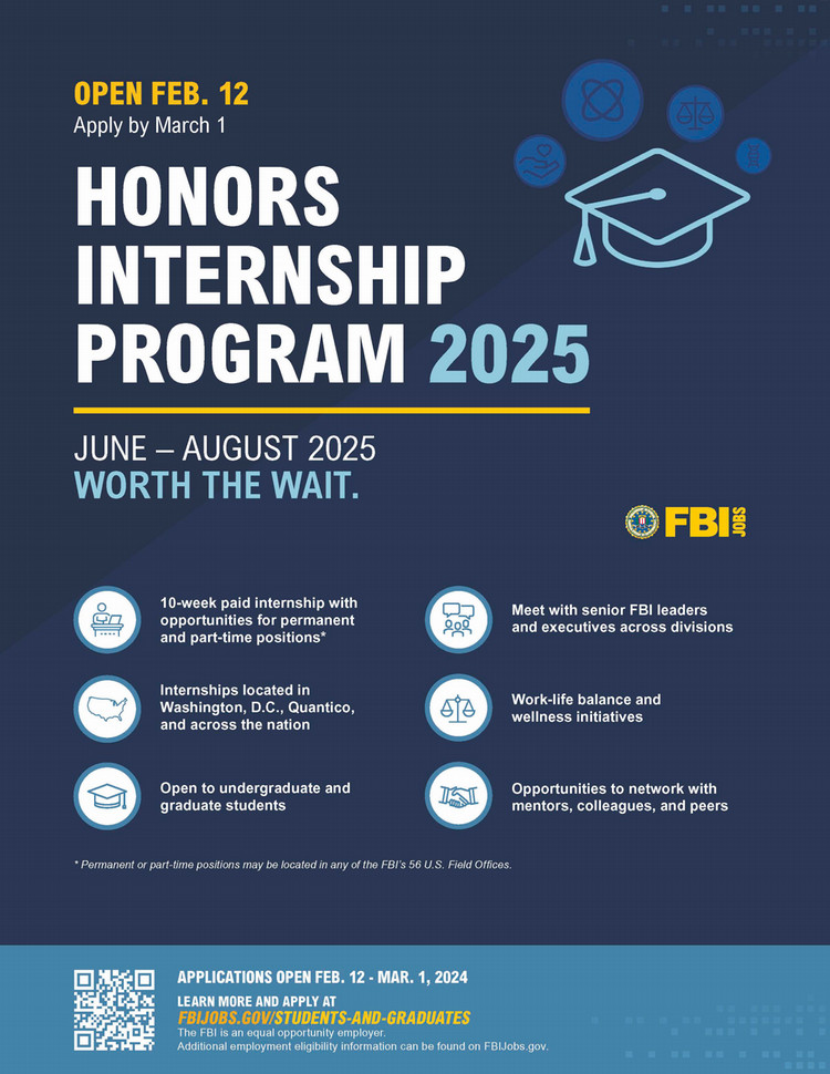 FBI Honors Internship Flyer