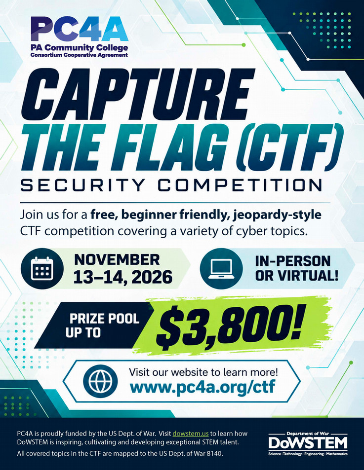 PC4A College CTF Flyer