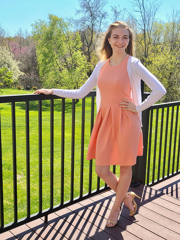 Emily Eckerd, recipient of the 2020 Coppler Award