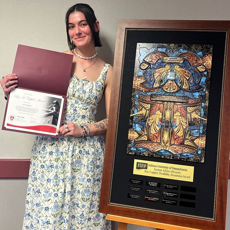 Lucia Ugarte, recipient of the 2024-25 Coppler Award.