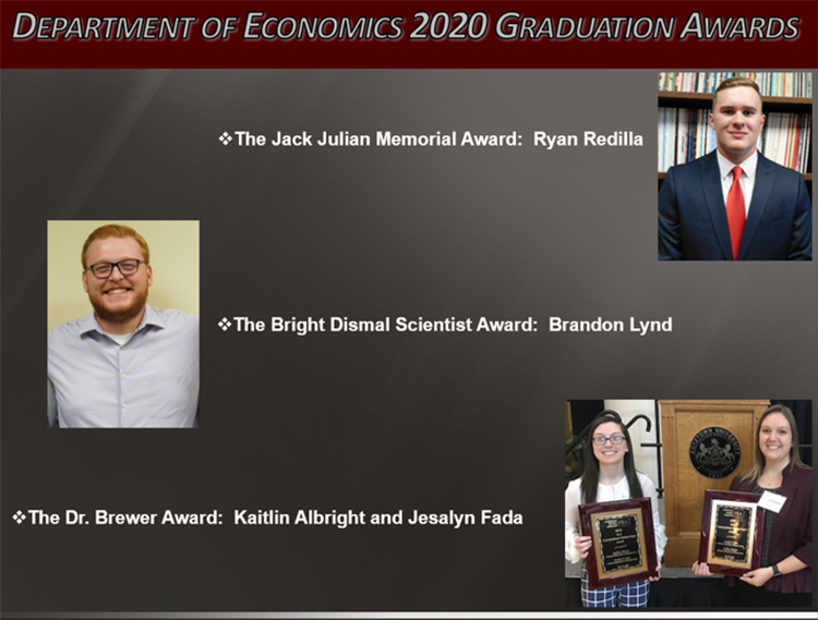 IUP Department of Economics award winners