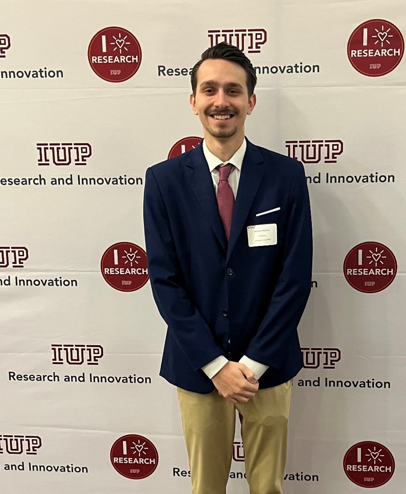 International Finance student poster presenter:  Ashton Perfetti