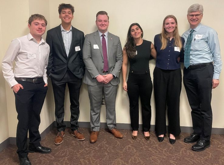 Econometrics student podium presenters