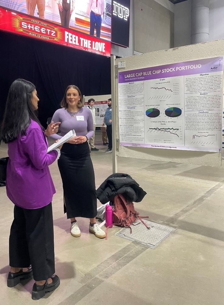 Shagufta Haque ’25 with Chloe Brown