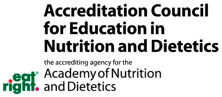 Accreditation Council for Education in Nutrition and Dietetics, the accrediting agency for the Academy of Nutrition and Dietetics logo 