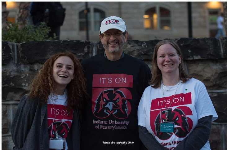 President Driscoll and students at Take Back the Night 2019