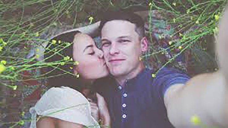 photo of a couple taking a selfie