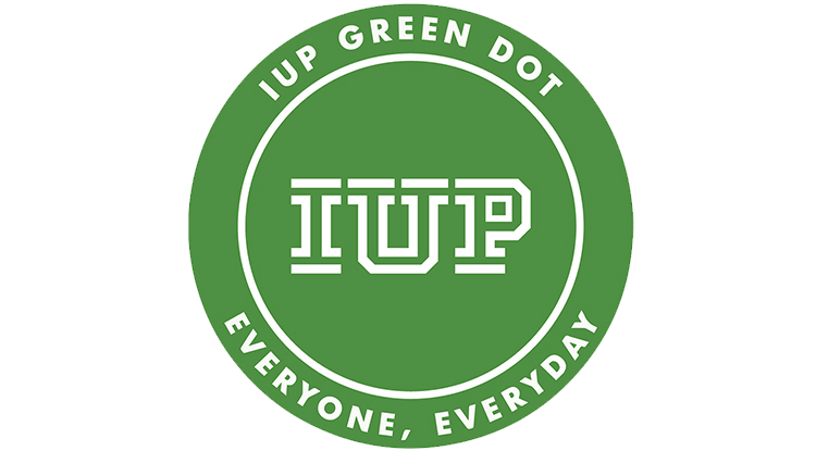 iup green dot. everyone, everyday