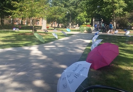 Umbrella display in Oak Grove