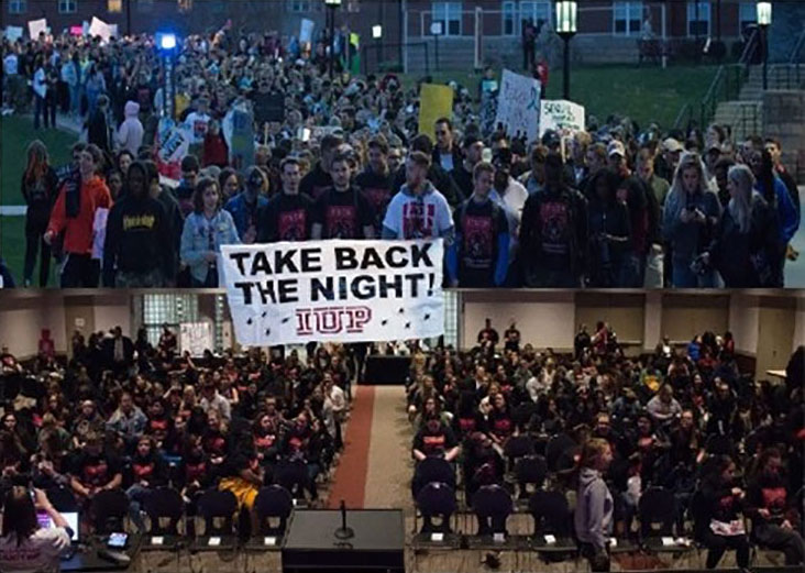 Take Back the Night march and speak out