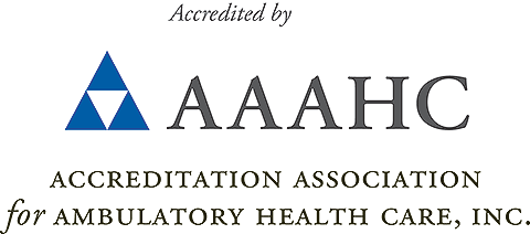 Accredited by AAAHC - Accreditation Association for Ambulatory  health Care, Inc.