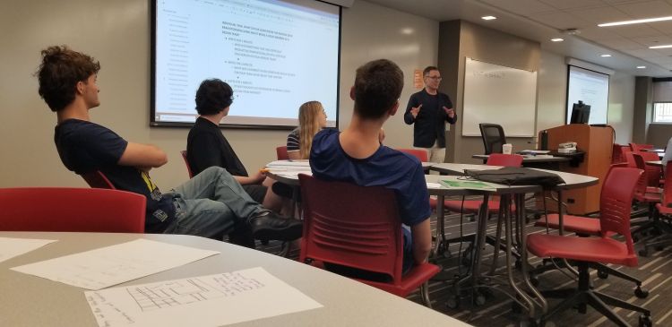 SHP students brainstorm design ideas for ludonarratives