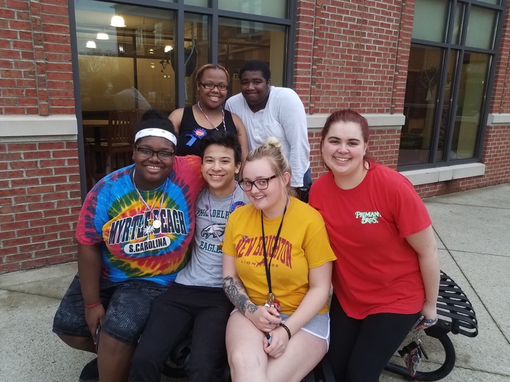 Students enjoying end of semester party