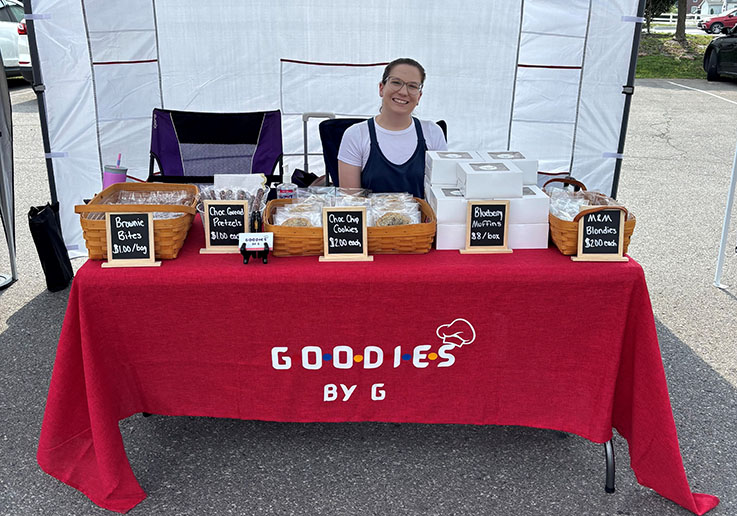 Gabriella Finn at the Farmers Market
