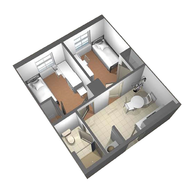 Two-Person Private Semi-Suite