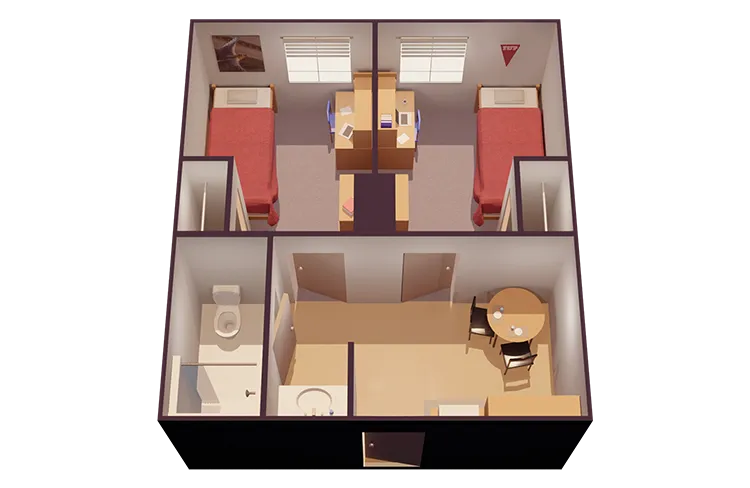 Two-Person Private Semi-Suite