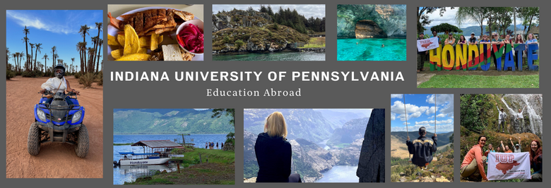 Collage of photos from IUP Education Abroad