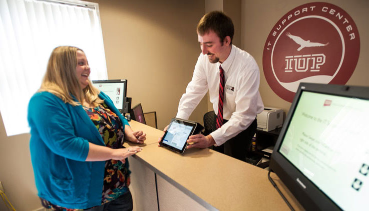 Getting assistance at the IUP Student Computing Help Desk