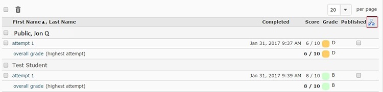 Republish Grades - Correct Published Grade