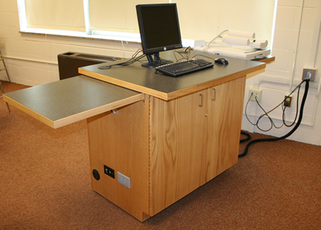 Example Teaching Station Podium in a Multimedia Classroom