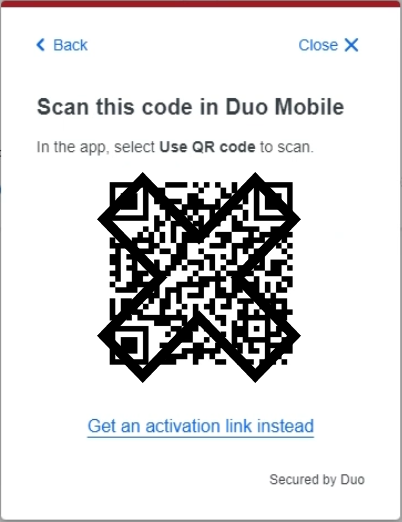 Scan the QR code using your phone.
