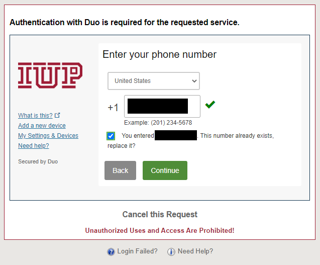 Enter your phone number