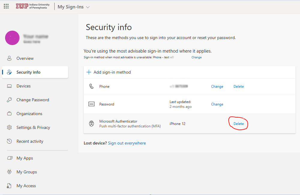 Security Portal Methods