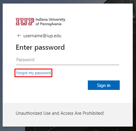 Click Forgot my password