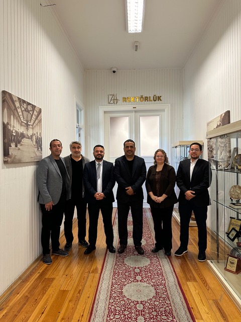 University officials from IZU University with Dr. Dana Driscoll and Dr. Omar Yacoub