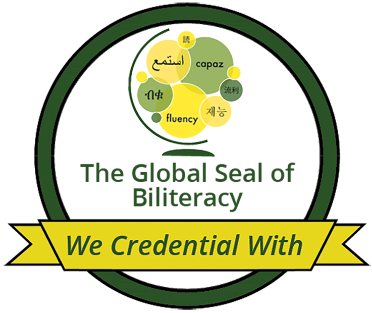 We credential with the Global Seal of Biliteracy 