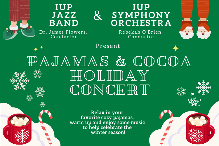 Pajama Concert poster, event details in page
