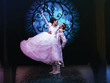 Cinderella dancing with Prince Charming