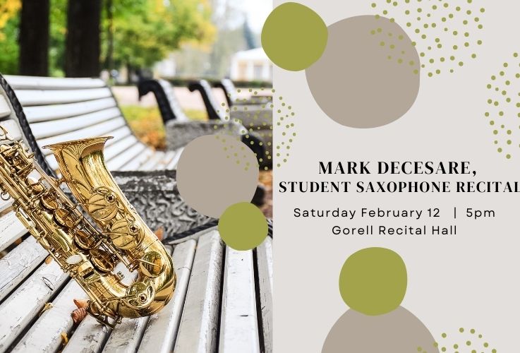 Mark Decesare, Student Saxophone Recital