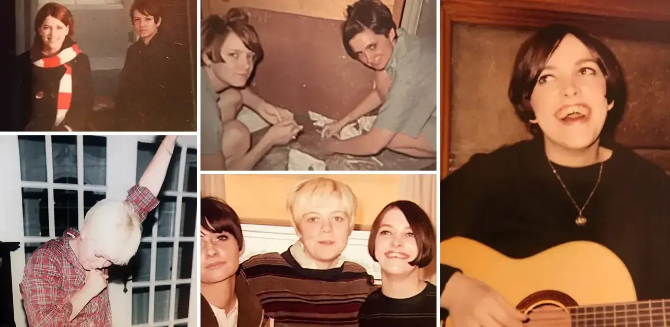Collage of IUP students in the early 1980s