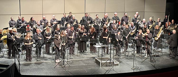Keystone Wind Ensemble on stage