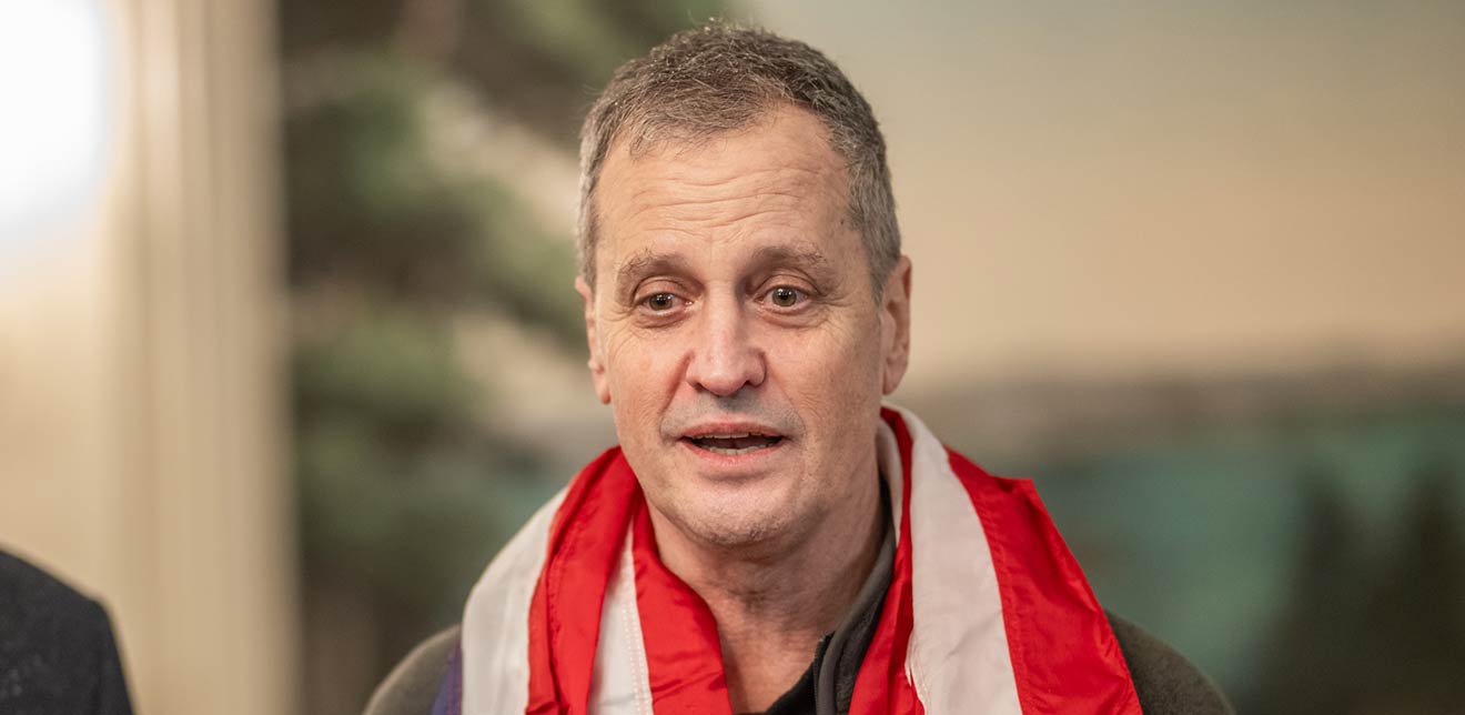 Marc Fogel, the day of his release, at the White House