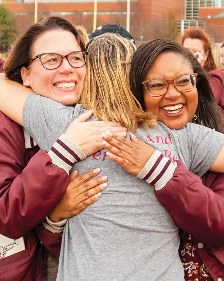 Rhonda Fedyk Foust ’95, Holly Wechs Schilthelm ’92, Katana Wansley ’95