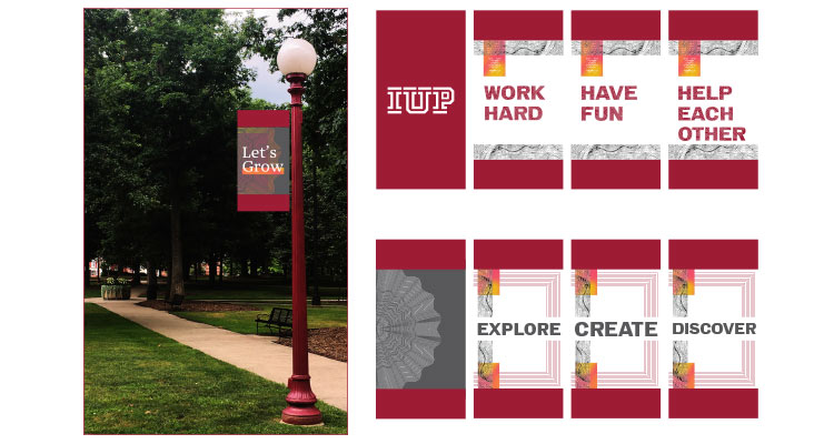 example of the new lightpoles that will be found across campus