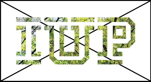 IUP logo filled with an image