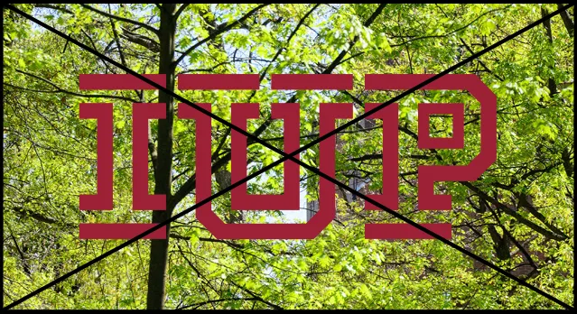 IUP logo overtop an image