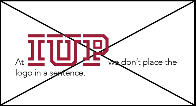 IUP logo in a sentence