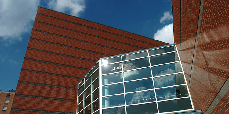 Exterior shot of Eberly Hall