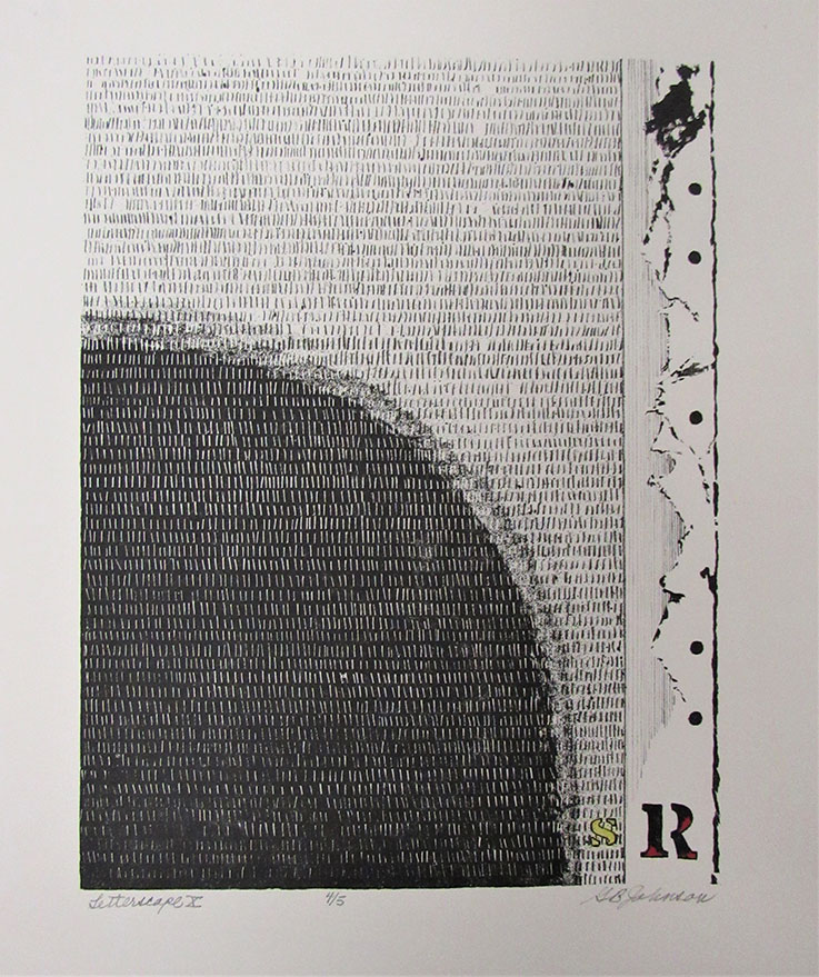 image of black and white art print