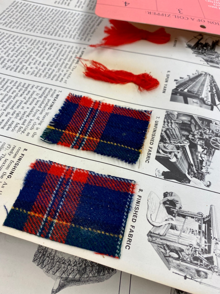 tartan fabric swatches