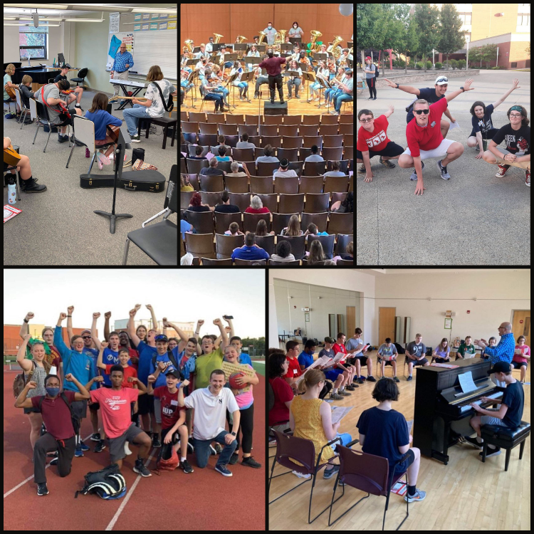 2022 Summer Music Camp Collage