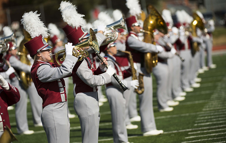2018 IUP Marching Band Horn Line