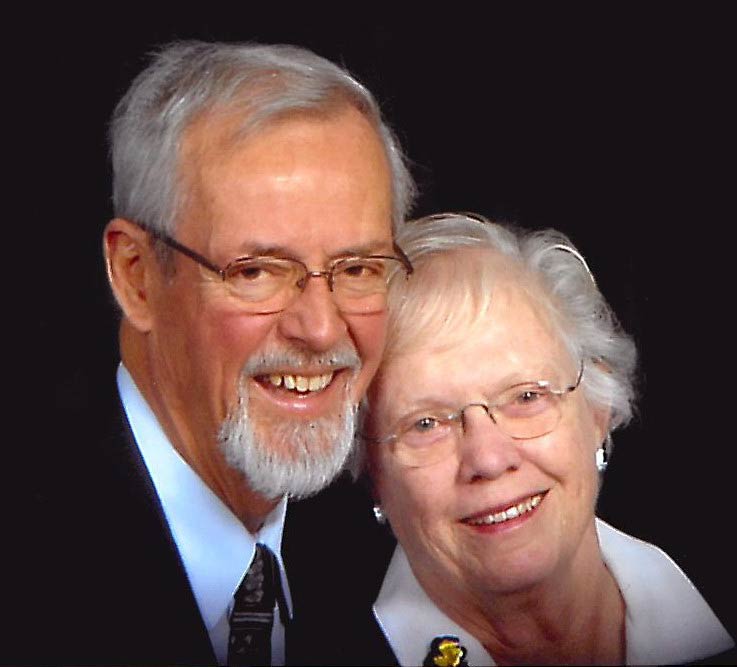 Retired Indiana University of Pennsylvania biology professor Frank Baker and his wife, the late Mary Baker