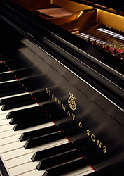 Piano keys - We are an all-Steinway school