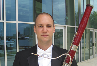 Brad Behr with instrument
